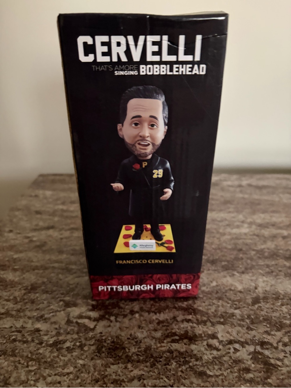 Francisco Cervelli “That’s Amore” singing Pittsburgh Pirates Bobblehead